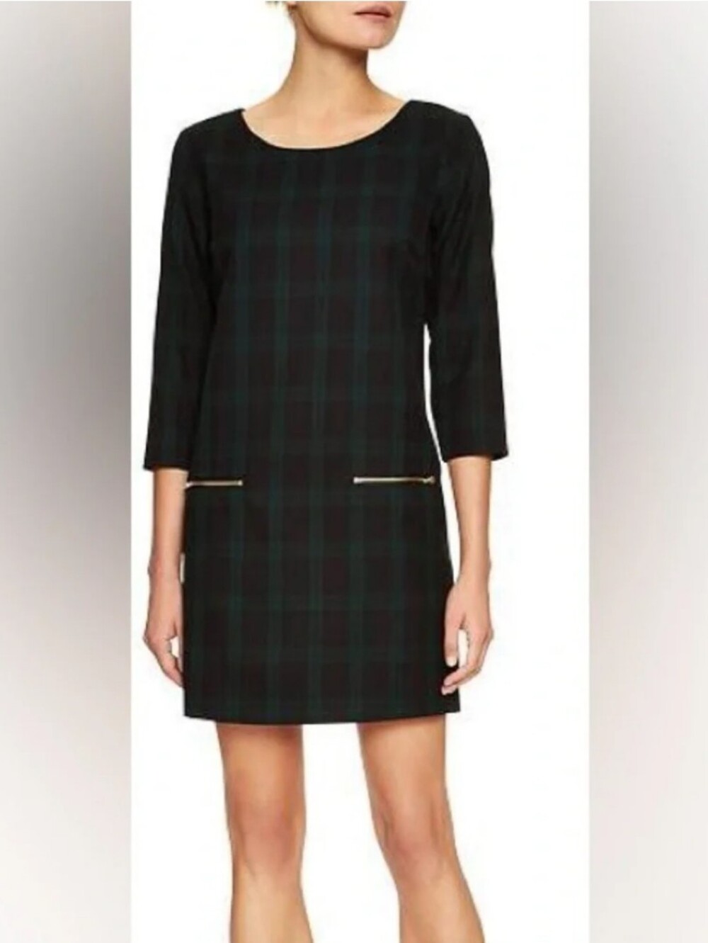 Gap Tartan Plaid Sheath Dress Size XS